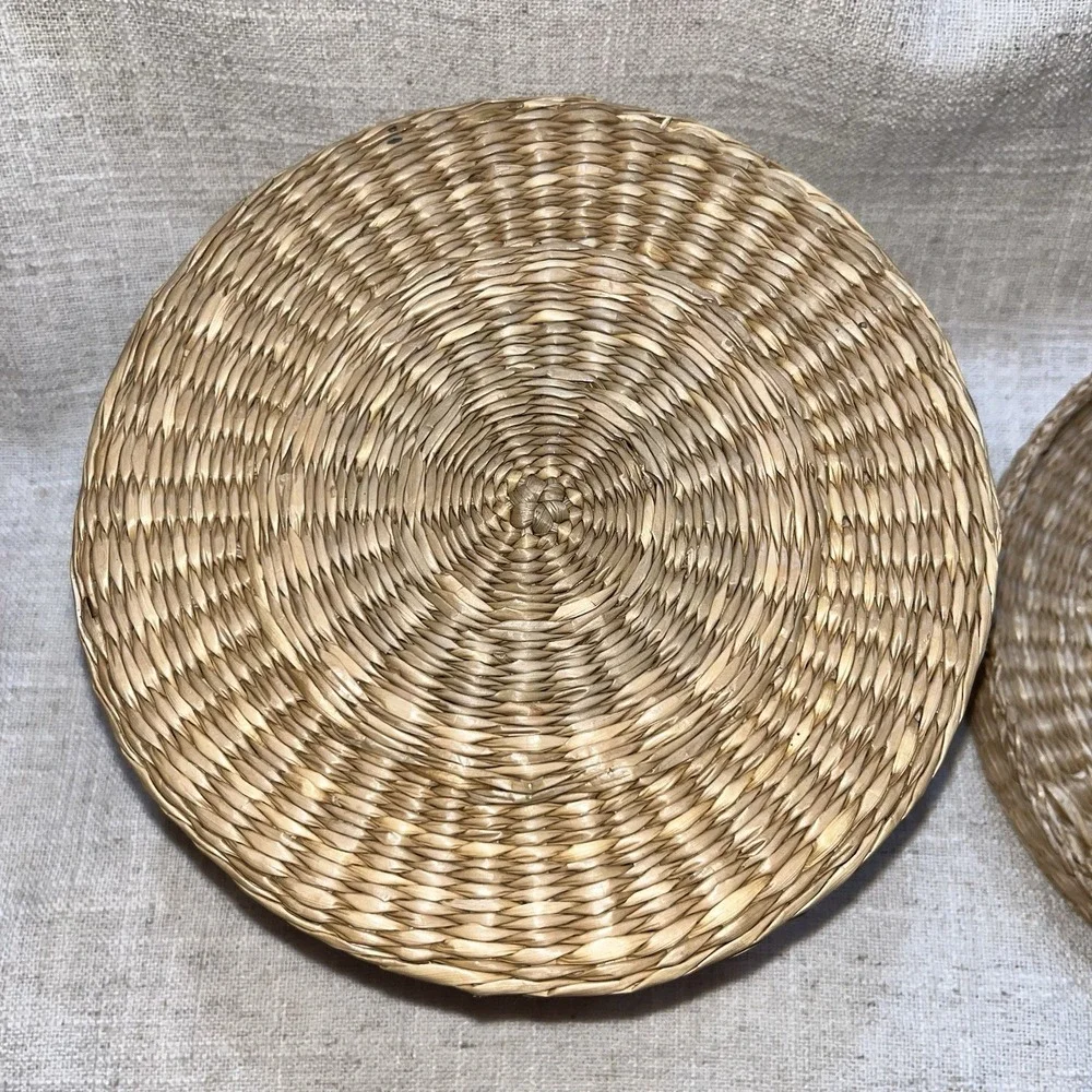 Woven Basket with Lid 6-inch Diameter‎